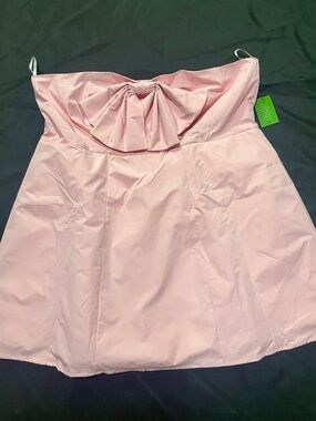 Eloquii x Kate Spade Strapless Pink Bow Dress Size 24 NWT
